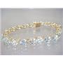 B001, Aquamarine Gold Bracelet
