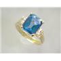 10K, 14K or 18K Gold Ladies Ring, Neptune Garden Topaz, R221
