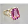 10K, 14K or 18K Gold Ladies Ring, Pure Pink Topaz, R201