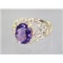 10K, 14K or 18K Gold Ladies Ring, Amethyst, R162
