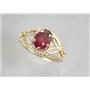 10K, 14K or 18K Gold Ladies Ring, Garnet CZ, R137