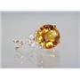 P087, Citrine 14k Gold Pendant