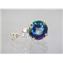 P087, Mystic Fire Topaz 14k Gold Pendant