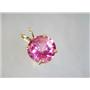 P088, Pure Pink Topaz 14K Gold Pendant