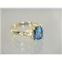 10K, 14K or 18K Gold Ladies Ring, Neptune Garden Topaz, R171