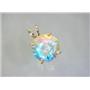 P088, Mercury Mist Topaz 14K Gold Pendant