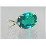 P004, Russian Nanocrystal Emerald, 14k Gold Pendant
