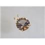P089, Smoky Quartz 14K Gold Pendant