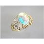 10K, 14K or 18K Gold Ladies Ring, Mercury Mist Topaz, R162