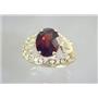 10K, 14K or 18K Gold Ladies Ring, Mozambique Garnet, R162