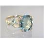 10K, 14K or 18K Gold Angel Ring, Green Amethyst, R154