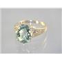 10K, 14K or 18K Gold Ladies Ring, Green Amethyst, R139