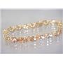 B002, Champagne CZ Gold Bracelet