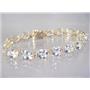 B003, Silver Topaz Gold Bracelet