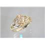 10K, 14K or 18K Gold Ladies Ring, Champagne CZ, R137