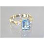 10K, 14K or 18K Gold Ladies Ring, Aquamarine, R171