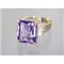 10K, 14K or 18K Gold Ladies Ring, Amethyst, R183
