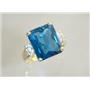 10K, 14K or 18K Gold Ladies Ring, London Blue Topaz, R183