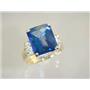10K, 14K or 18K Gold Ladies Ring, Neptune Garden Topaz, R183