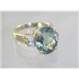 10K, 14K or 18K Gold Ladies Ring, Green Amethyst, R244