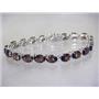SB002, Smoky Quartz, 925 Sterling Silver Bracelet
