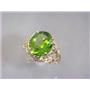 10K, 14K or 18K Gold Ladies Ring, Natural Manchurian Peridot, R114