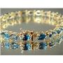 B001, London Blue Topaz Gold Bracelet