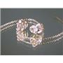 14k Gold Threader Earrings, Champagne CZ, E003