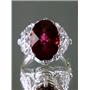 SR260, Crimson Topaz 925 Sterling Silver Ring