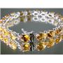 SB002, Citrine, 925 Sterling Silver Bracelet