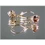 14k Gold Leverback Earrings, Twilight Fire Topaz, E017