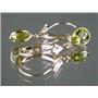 14k Gold Leverback Earrings, Peridot, E021