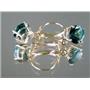 E117, Paraiba, 14k Gold Earrings