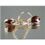14k Gold Leverback Earrings, Mozambique Garnet, E121