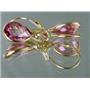 14k Gold Leverback Earrings, Pure Pink Topaz, E121