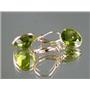14k Gold Leverback Earrings, Peridot, E211