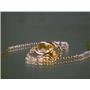 14k Gold Threader Earrings, Citrine, E005