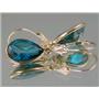 14k Gold Leverback Earrings, Paraiba Topaz, E221
