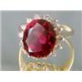 10K, 14K or 18K Gold Ladies Ring, Created Ruby, R283