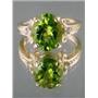 10K, 14K or 18K Gold Ladies Ring, Peridot, R136