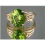 10K, 14K or 18K Gold Ladies Ring, Manchurian Peridot, R139