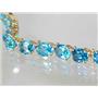 B002, Swiss Blue Topaz Gold Bracelet