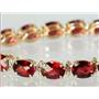 B002, Mozambique Garnet Gold Bracelet