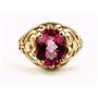 10K, 14K or 18K Gold Ladies Ring, Pure Pink Topaz, R004
