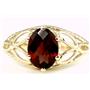 10K, 14K or 18K Gold Ladies Ring, Mozambique Garnet, R137