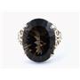 Sterling Silver Ladies Ring, Smoky Quartz, SR049