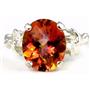 925 Sterling Silver Angel Ring, Twilight Fire Topaz, SR154