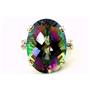 10K, 14K or 18K Gold Ladies Ring, Mystic Fire Topaz, R269
