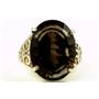 10K, 14K or 18K Gold Ladies Ring, Smoky Quartz, R049