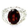 SR162, Mozambique Garnet, 925 Sterling Silver Ring
